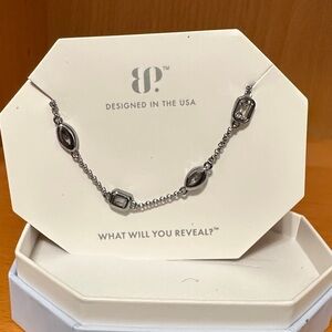 BP Hematite Chain Bracelet with Geometric Accents